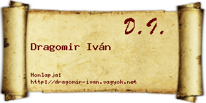 Dragomir Iván névjegykártya